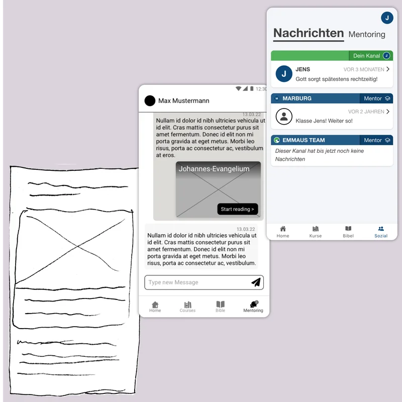 Wireframes & Seitenkonzepte